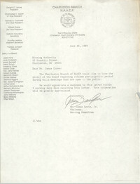Letter from James Lewis, Jr. to James Crowe, June 20, 1989