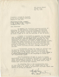 Segregation: Correspondence between S. L. Gentry and Senator Burnet R. Maybank, May-June 1954