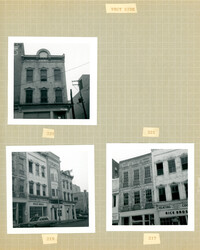 King Street Survey Photo Album, Page 3 (back): 217-223 King Street
