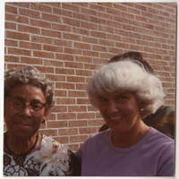 Septima P. Clark and Woman, Septima P. Clark Day Care Center Ceremony, May 19, 1978