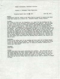 VISTA Progress Report, June 15-19, 1970
