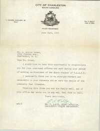 Letter from William F. Kelly to J. Arthur Brown, June 24, 1965