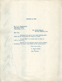 Letter from J. Arthur Brown and Jobe Colbert