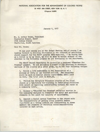 NAACP Memorandum, January 9, 1958