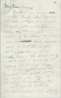 Letter to Oliver W. Woodruff, 1968