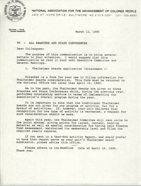 NAACP Memorandum, March 12, 1990