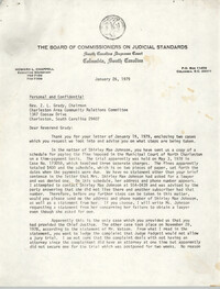 Letter from Howard L. Chappell to Z. L. Grady, January 26, 1979
