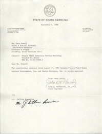 Letter from John A. McPherson, Jr. to Fern Howell, September 7, 1982
