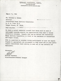 Letter from William Saunders to Dolores S. Greene, August 11, 1982