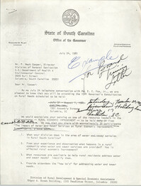 Letter from Karen Ross Grant to P. Mack Cooper, July 24, 1981