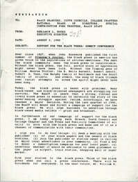 NAACP Memorandum, August 3, 1990