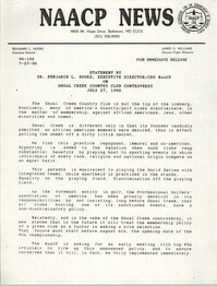 NAACP News Statement, July 27, 1990