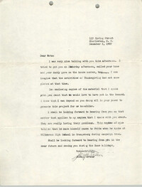 Letter from J. Arthur Brown to Reta, December 1, 1969