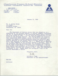 Letter from William B. Todd to J. Arthur Brown, January 14, 1980