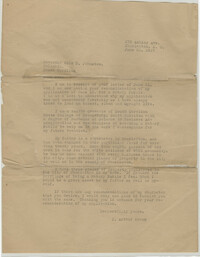 Letter from J. Arthur Brown to Olin D. Johnston, June 26, 1937