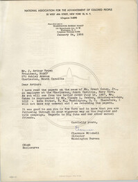 NAACP Memorandum, January 24, 1958