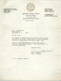 Letter from William Saunders and J. Arthur Brown to David K. Wilson, July 5, 1979