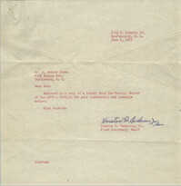 Letter from Houston D. Anderson, Jr. to J. Arthur Brown, June 1, 1959