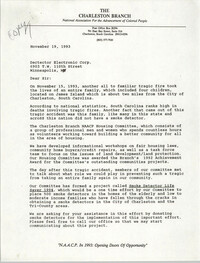 Letter from Rodney Williams to Detector Electronic Corp., November 19, 1993