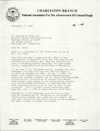 NAACP Memorandum, September 15, 1985