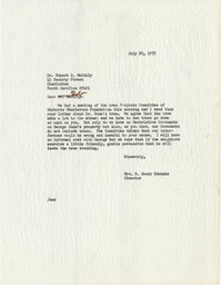 Letter from Mrs. S. Henry Edmunds to Dr. Robert S. McCully