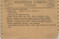 Telegram from Jack Greenberg to J. Arthur Brown, June 26, 1963