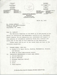Letter from James E. Campbell to Rodney LeBeouf, March 26, 1993
