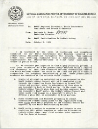 NAACP Memorandum, October 8, 1991