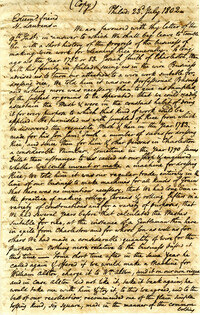 Letter from N[athan] and D[avid] Sellers (brothers) to Henry Laurens, Jr.