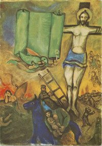 Marc Chagall. Crucifixion en jaune / Crucifixion in yellow.