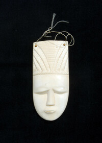 Ivory ornamental face mask