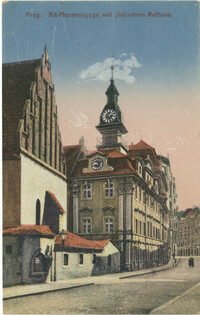 Prag. Alt-Neusynagoge mit jüdischem Rathaus.