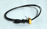 Elephant hair bracelet with charm
