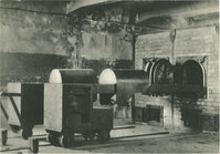 Oświęcim. Wnętrze krematorium I, czynnego w latach 1940-1943.