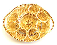 Sweetgrass glass server (Ring tray)
