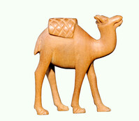 Wooden camel carving