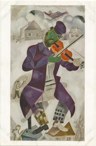 Marc Chagall : Green Violinist, 1918.