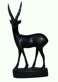 Wooden antelope carving