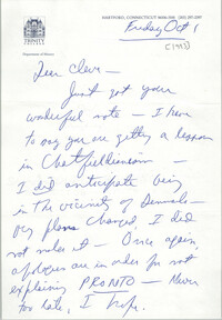 Letter from Jack Bass to Cleveland Sellers, October 1, 1993