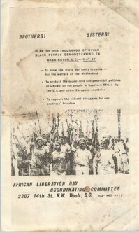 African Liberation Day 1972 Flyer