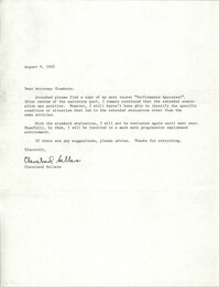 Letter from Cleveland Sellers to 