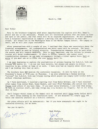 Letter from Jack Chatfield, March 4, 1988