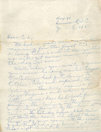 Letter from Pauline Taggert Sellers to Cleveland Sellers, June 8, 1965