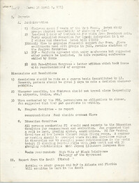 Minutes of All African People's Revolutionary Party Meeting, March 31 to April 1, 1973