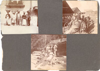 Charleston, Georgetown, and Flat Rock, Page 6 (back): Five Hucksters / Arriving at the Farm / Picnic at Flat Rock River