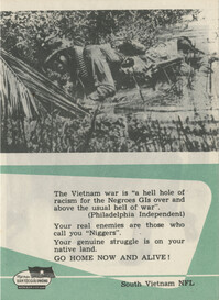 Vietnam War Propaganda Card