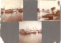 Charleston, Georgetown, and Flat Rock, Page 2 (front): Charleston Harbor / Beach Scene