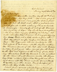 Letter from John R. Beaty to his wife Melvina, December 27, 1861