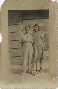 Paper Photo of Two African American Women