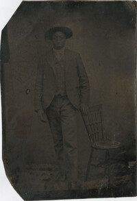 Tintype of an Unidentified African American Man